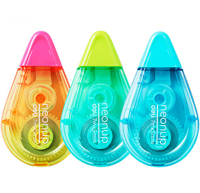 Корректирующий роллер DELI "Neonup", 5 мм х 7 м, ассорти