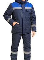 Спецодежда Костюм утепленный "ВОРКЕР" темно-синий с синим