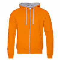 Толстовка мужская Stan с капюшоном на молнии, оранжевый