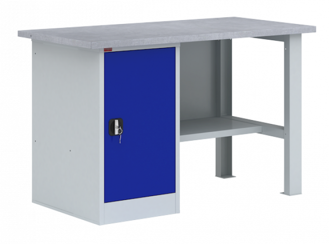 Верстак ВП-2/1.6 металлический с одной тумбой, фото 1