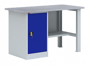 Верстак ВП-2/1.2 металлический с одной тумбой