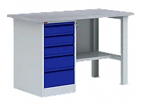 Верстак ВП-3 металлический однотумбовый с драйвером