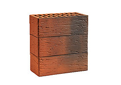 Лицевой кирпич Красный флеш, красный 0,9НФ M150-200