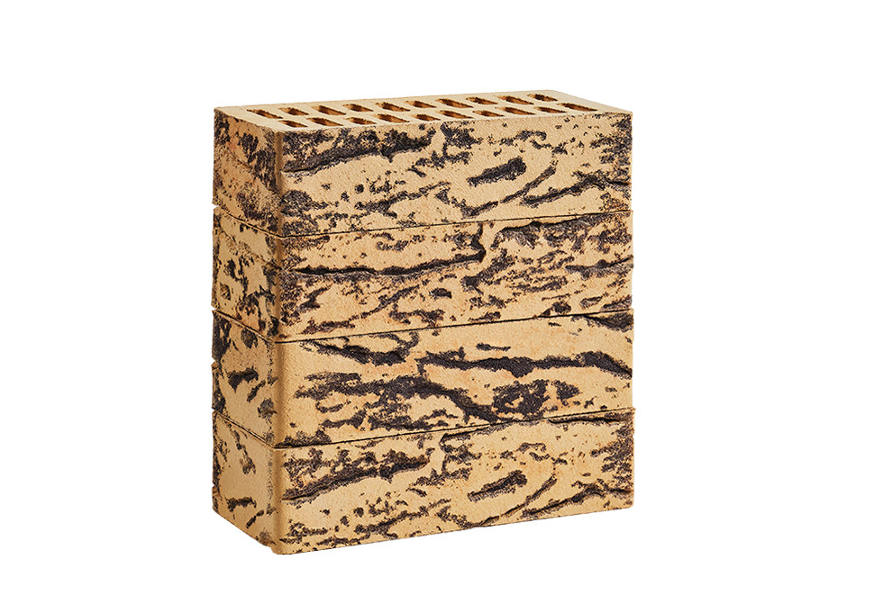 Лицевой кирпич Береста, жёлтый 1,4НФ M150-200, фото 1