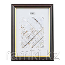 Коричневая рамка А4 с золотым кантом, фото 4