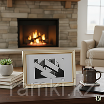 Бежевая рамка А4 с кантом, фото 3