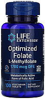 Life Extension Optimized Folate L-Methylfolat 1700 мкг DFE таблетки 100 шт