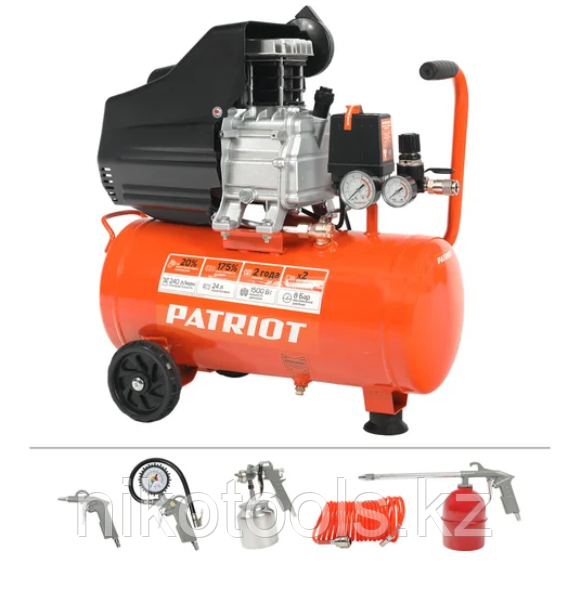 Компрессор масляный Patriot Euro 50-260K, 8 бар