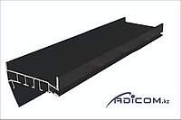 Гардина ПК-12 трёхрядная, черная, алюминиевая, 2 м., 3.2 м.