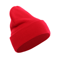 Шапка Stan с отворотом удлиненная, красный