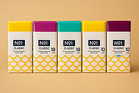 Платочки гигиенические носовые BELLA No 1 CLASSIC двухслойные 10х10 см (уп 10 штук)