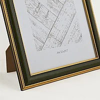 А4 Фоторамка зеленая с золотом