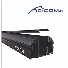 Трек-рейл магнитный под чёрный гарпун для натяжных потолков, 2–3 м.