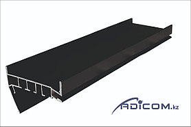 Гардина ПК-12 трёхрядная, черная, алюминиевая, 2 м., 3.2 м.