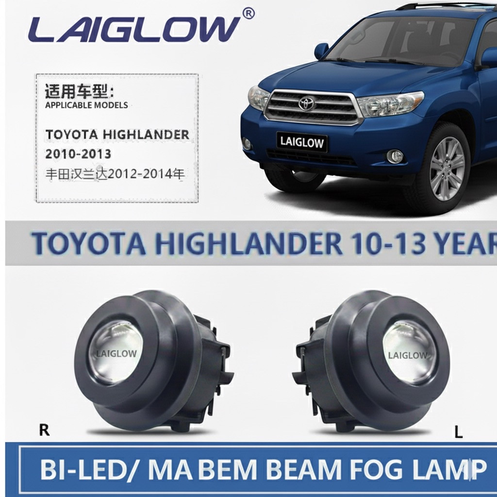 Светодиодные туманки Toyota Highlander, фото 1