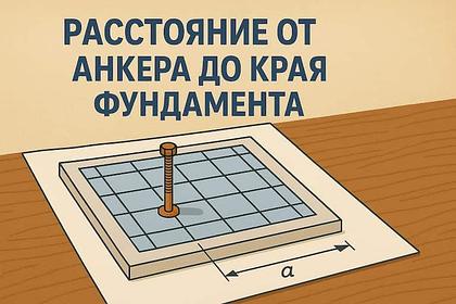 Расстояние от анкера до края фундамента: нормы и ошибки монтажа
