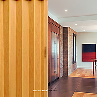 Пластиковые раздвижные двери-гармошка стиль и экономия места (0,82см Х 2м,020см) Бук