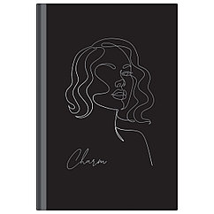 Ежедневник недатированный А5, 136л., ЛАЙТ, BG "Силуэт", soft-touch ламинация, тиснение фольгой