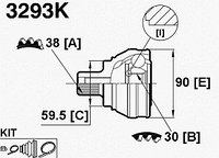 ШРУСы(граната) | Audi | 100/A6 C4 2,3-2.6 1991-1998 наружный правый и левый