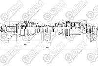 Привод в сборе | Nissan | Qashqai J10E 4WD 2006-2013 передний правый