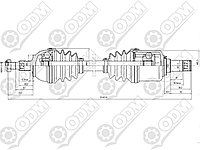 Привод в сборе | Mercedes | A/B-class W245, W169 2005-2011 передний левый