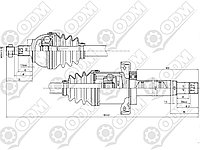 Привод в сборе | Mercedes | A/B-class W245, W169 2005-2011 передний правый