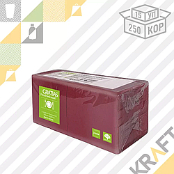 Салфетки 24х24 2сл, GRATIAS professional бордовые (250 листов) /15