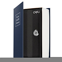 Сейф-книга DELI "ET640" замок ключ, 115х55х180 мм, 0.449 кг, синий