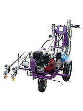 Разметочная машина AktiSpray AvS-14012DR, гидропоршневая, комплект на 2 пистолета (14 л/мин, 250 бар, бензин)