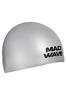 Шапочка Mad Wave Soft World Aquatics approved silver