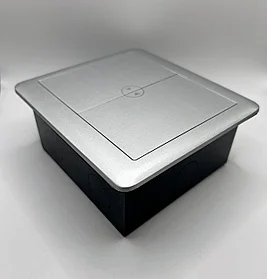 Напольный лючок с крышкой 220*2 + UTR*2 серебро Mackenzie