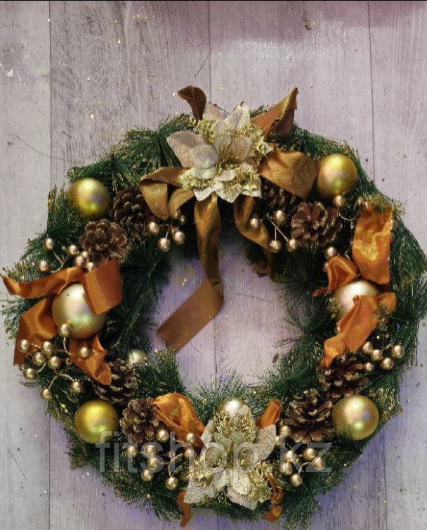 Рождественский Еловый венок 30 см