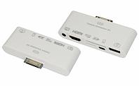 AV адаптер 6 в 1 на HDMI, USB, microSD, SD, 3.5 мм, microUSB