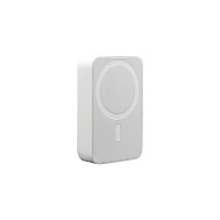 Портативное беспроводное зарядное устройство Power Bank (аккумуляторная батарея) 10000 mAh, MagSafe, белое