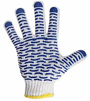 Перчатки х/б с покрытием ПВХ «Волна», 10 класс вязки, 5 нитей, 55-56 г