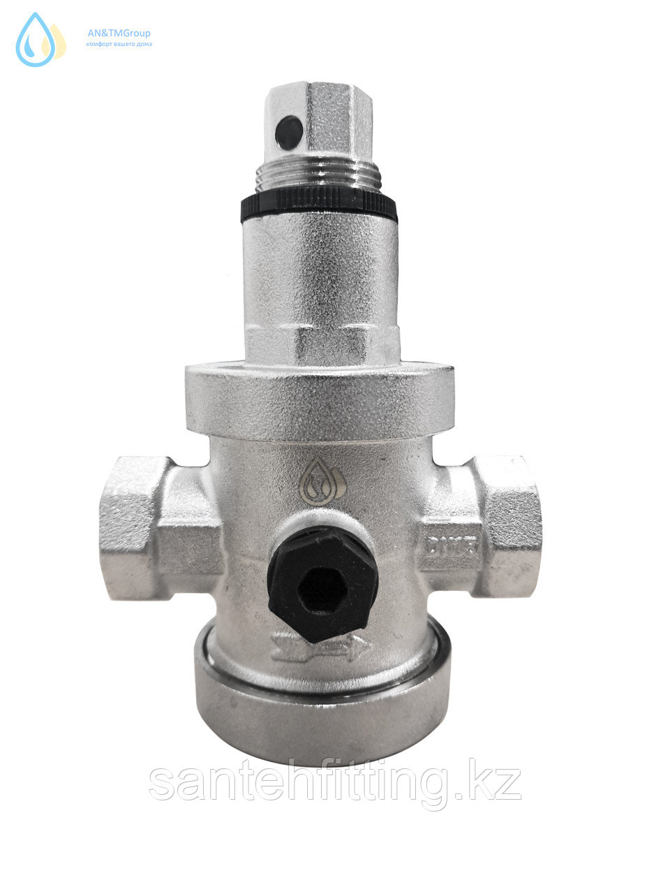 Редуктор понижения давления 1/2 с выходом для подключения манометра мембранный B3704 AN&TMGroup, фото 1