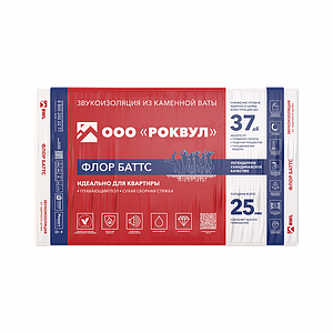 ФЛОР БАТТС 25 мм — плиты звукоизоляционные и теплоизоляционные