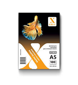 Фотобумага для струйной печати X-GREE Глянцевая EVERYDAY A5*148x210мм/100л/240г