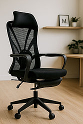 Офисное Кресло с подголовником Арт Строй Мебель K268-1 чёрное