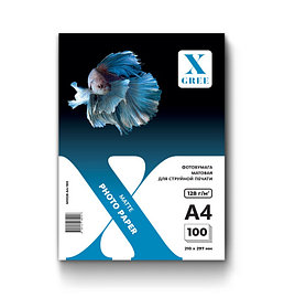 Фотобумага для струйной печати X-GREE Матовая A4*210x297мм/100л/128г
