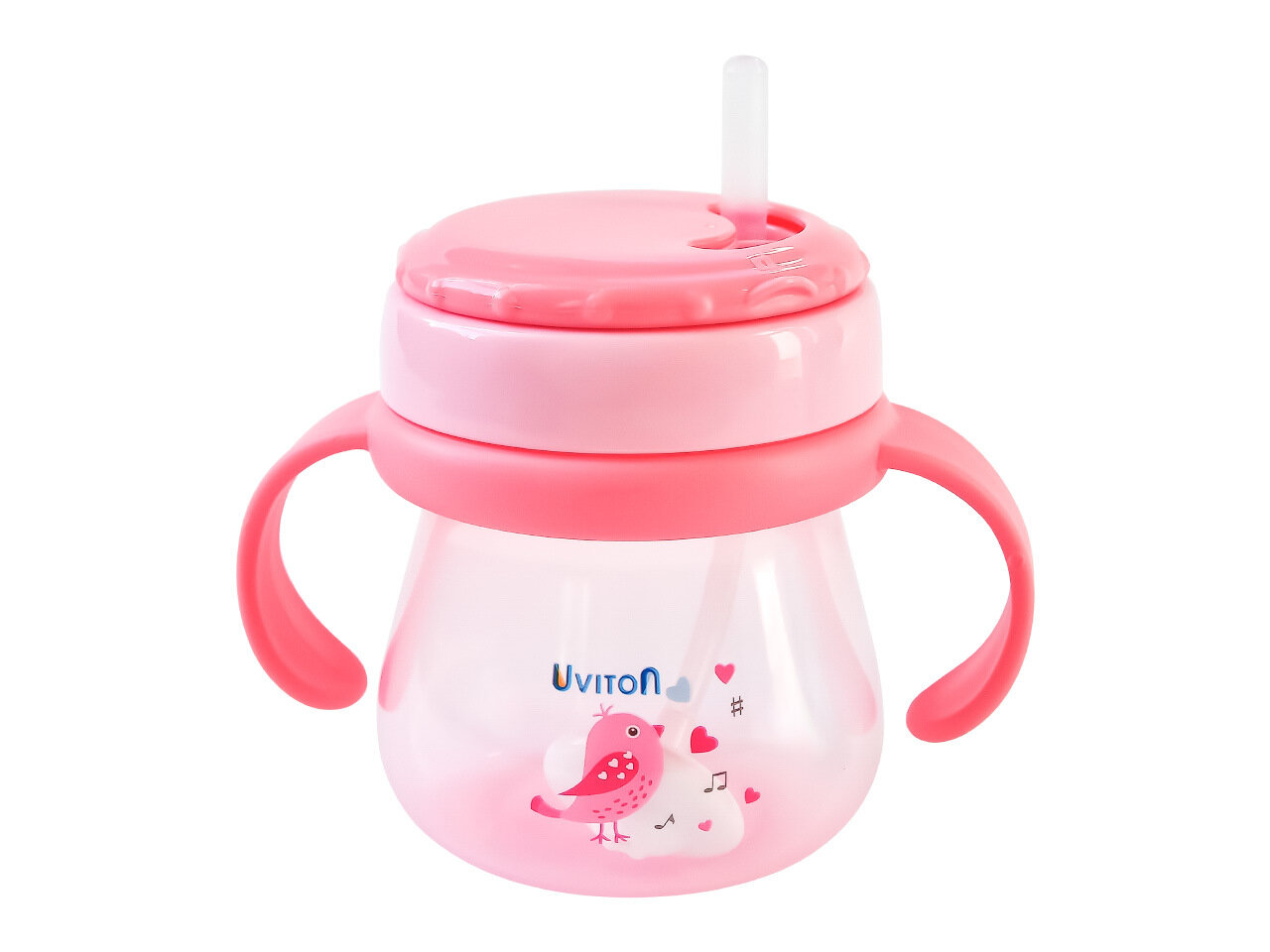 Поильник с трубочкой и ручками Uviton, фото 1