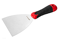 Шпатель ЗУБР Мастер , профилированное нержавеющее полотно, 2к ручка, 100мм