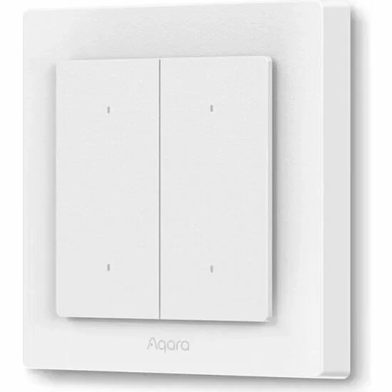 Умный выключатель Aqara Light Switch H2 EU 2-клавишный (WS-K08D), фото 1