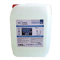 Дезинфицирующее средство для сантехники WC gel 5 литр канистра аромат лимон/хлор
