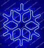 Снежинка из неона новогодняя уличная 60х60, фото 2