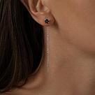 Серьги из серебра с гранатами SOKOLOV 92022162  вставка  ,, фото 2