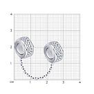 Подвеска - шарм из серебра с фианитами 94032502 серебро с родием коллекц. Formula. For me, фото 4