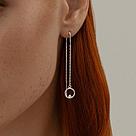 Серьги из серебра с фианитами  94025983 ,  коллекц. SKLV, фото 4