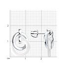 Серьги из серебра с керамическими вставками  94025679 ,, фото 4