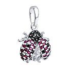 Подвеска из серебра с корундами и фианитами SOKOLOV 94033270, фото 2